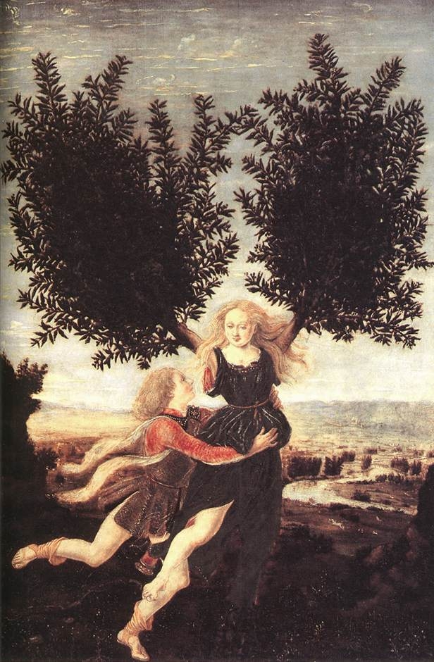 Pollaiolo, Antonio del (1432-1498) - Apollon et Daphne.JPG